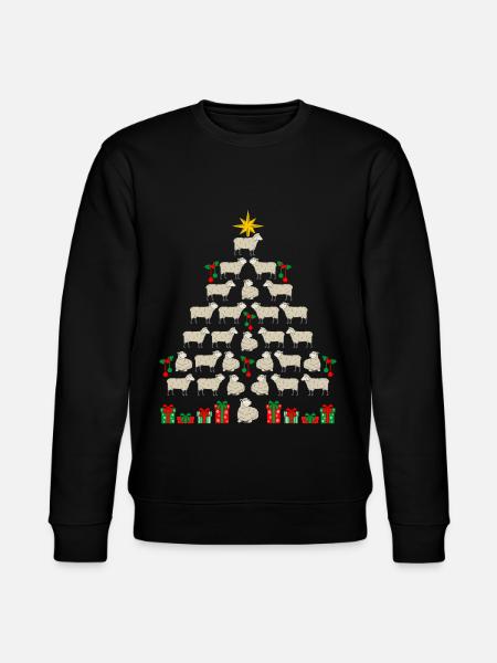 Shepherd Christmas Shepherd Sheep - Stanley/Stella CHANGER Unisex Organic Sweatshirt - black