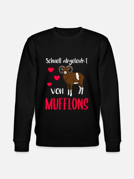 Mufflon Wildschaf Muffelwild - Stanley/Stella Unisex Bio-Sweatshirt CHANGER - Schwarz