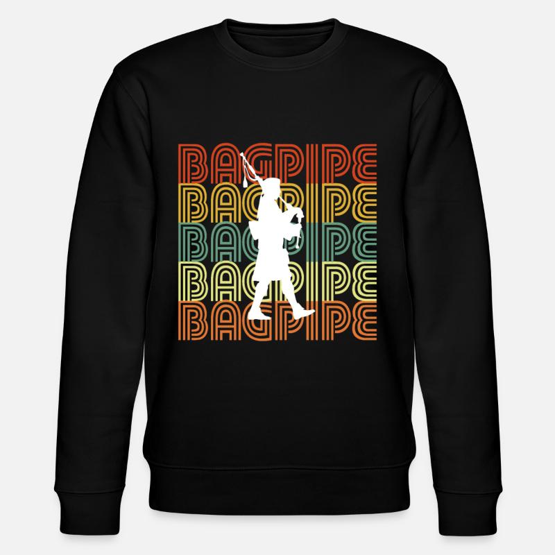 BAGPIPE - Stanley/Stella Unisex Bio-Sweatshirt CHANGER  - Schwarz