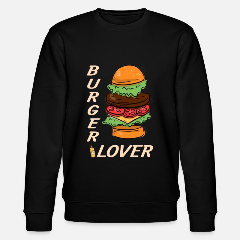 Burger Liebhaber - Stanley/Stella Unisex Bio-Sweatshirt CHANGER - Schwarz