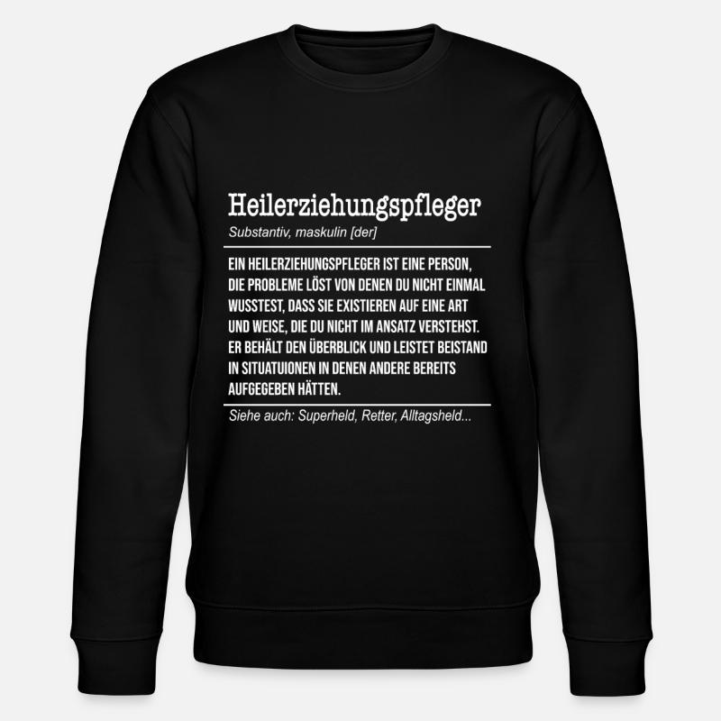 Heilerziehungspfleger Definition - Stanley/Stella Unisex Bio-Sweatshirt CHANGER  - Schwarz