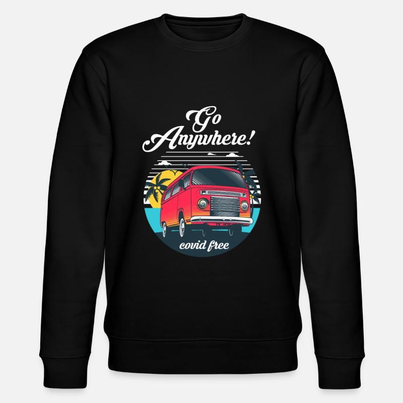 Camping camper caravan mobile homes - Stanley/Stella CHANGER Unisex Organic Sweatshirt - black