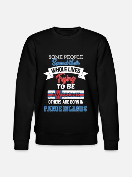 Born in Faroe Islands - Stanley/Stella CHANGER Unisex Organic Sweatshirt - black
