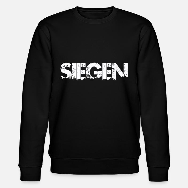 Siegen Skyline - Stanley/Stella Unisex Bio-Sweatshirt CHANGER  - Schwarz