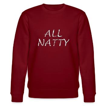 All Natty 5 - Stanley/Stella Unisex Bio-Sweatshirt CHANGER  - Burgunderrot - Vorne - Nik (191cm) & Marisol (170cm)