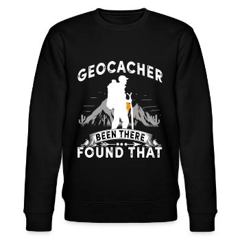 geocache - Stanley/Stella Unisex Bio-Sweatshirt CHANGER  - Schwarz - Vorne - Nik (191cm) & Marisol (170cm)