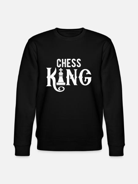 Chess King - chess player - Stanley/Stella CHANGER Unisex Organic Sweatshirt - black