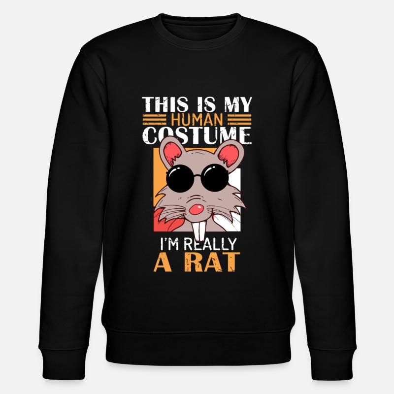 Rat, rat lover, rats - Stanley/Stella CHANGER Unisex Organic Sweatshirt - black