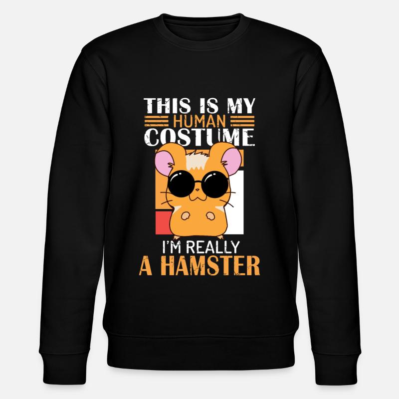Maman hamster, papa hamster, hamster, - Sweat bio CHANGER Stanley/Stella Unisexe - noir