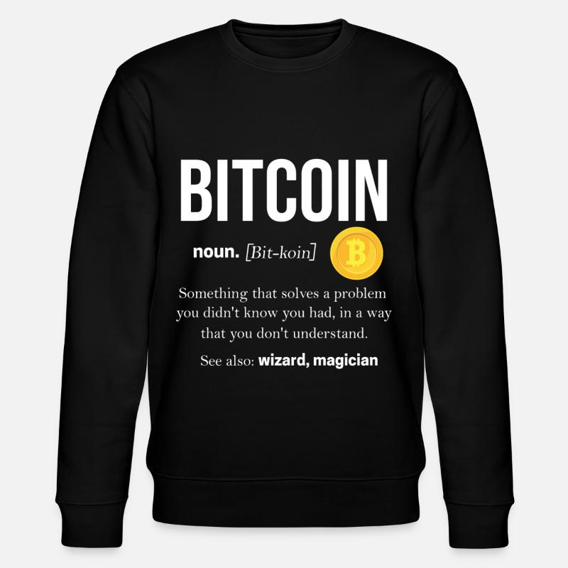 bitcoin - Stanley/Stella Unisex Bio-Sweatshirt CHANGER  - Schwarz