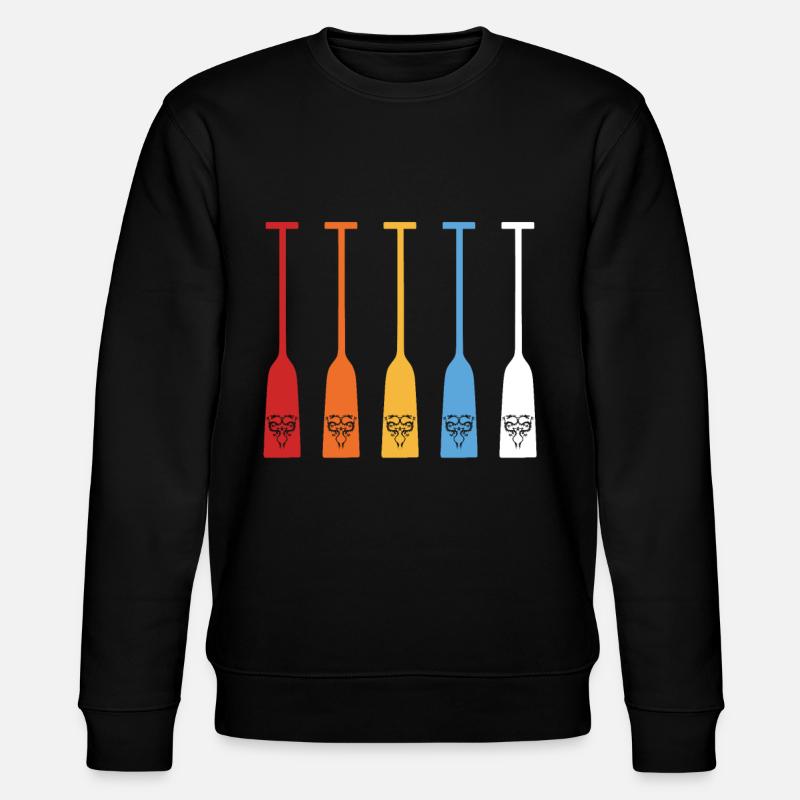 Pagaie de bateau dragon rétro - Sweat bio CHANGER Stanley/Stella Unisexe - noir