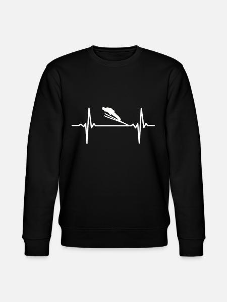 Skispringen Skispringer - Stanley/Stella Unisex Bio-Sweatshirt CHANGER - Schwarz