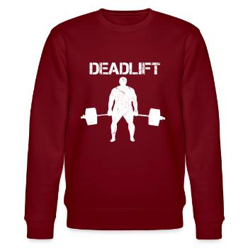 Deadlift 3 - Stanley/Stella CHANGER Unisex Organic Sweatshirt - burgundy - Front - Nik (191cm) & Marisol (170cm)