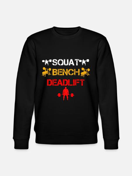Squat Bench Deadlift 3 - Stanley/Stella CHANGER Unisex Organic Sweatshirt - black
