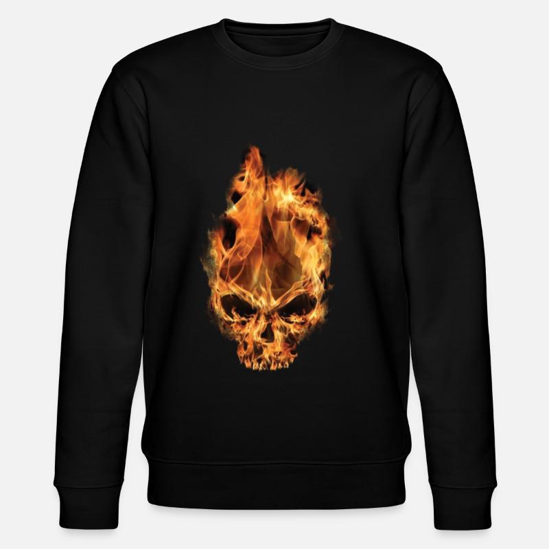 Totenkopf - Stanley/Stella Unisex Bio-Sweatshirt CHANGER - Schwarz
