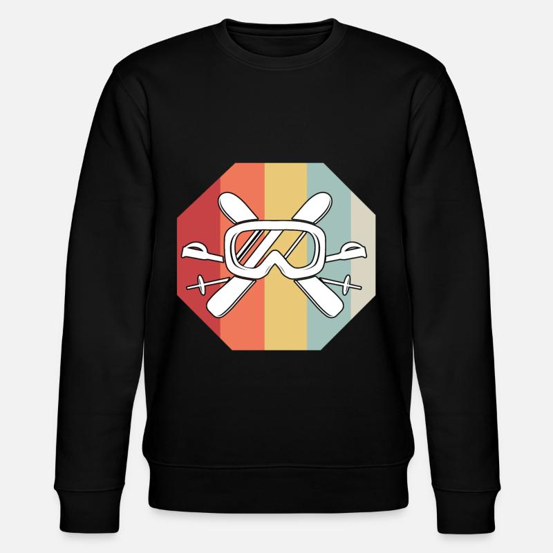 Ski - Stanley/Stella Unisex Bio-Sweatshirt CHANGER  - Schwarz