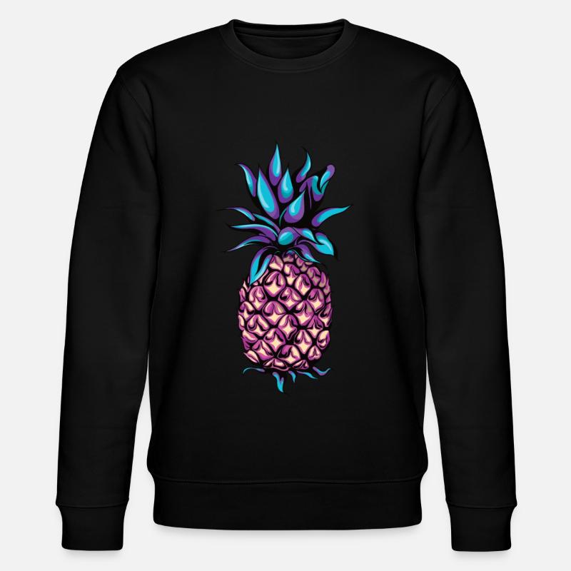 pineapple - Stanley/Stella CHANGER Unisex Organic Sweatshirt - black