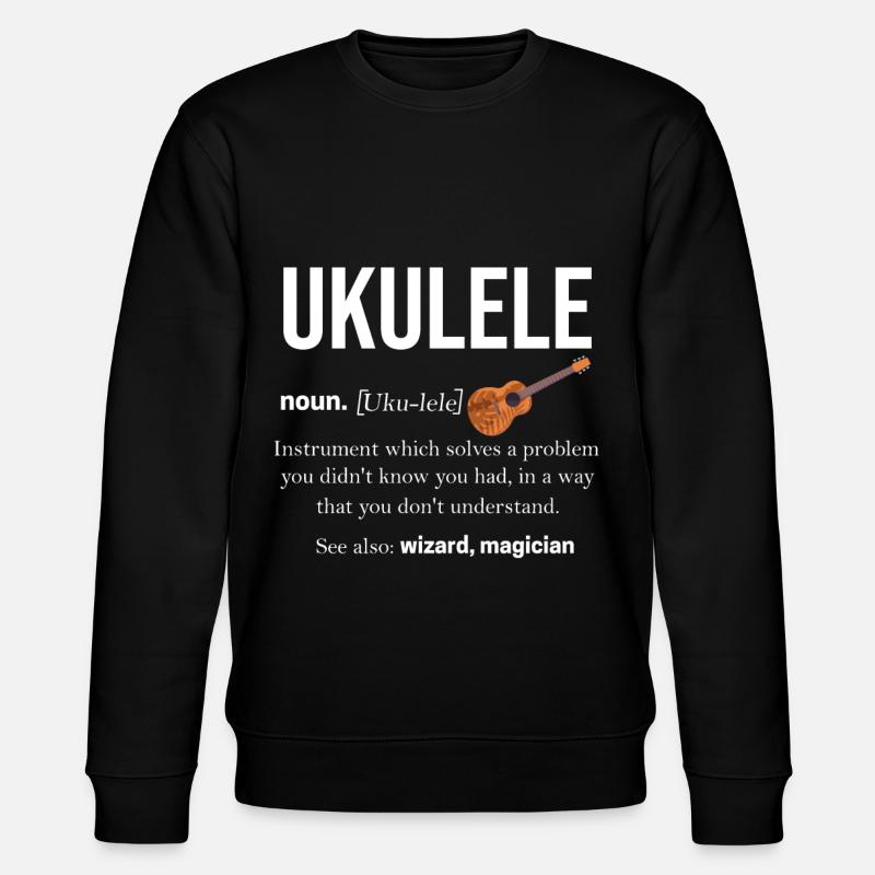 Ukulélé - Sweat bio CHANGER Stanley/Stella Unisexe - noir