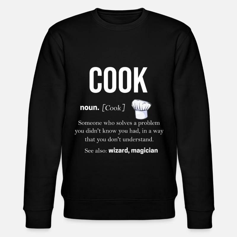 Kochen - Stanley/Stella Unisex Bio-Sweatshirt CHANGER  - Schwarz