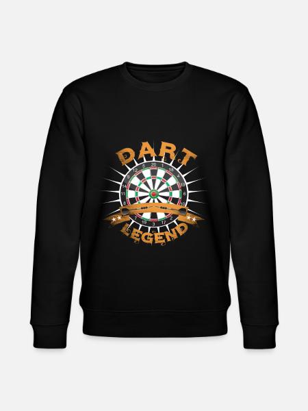 Dart board with darts - Stanley/Stella CHANGER Unisex Organic Sweatshirt - black
