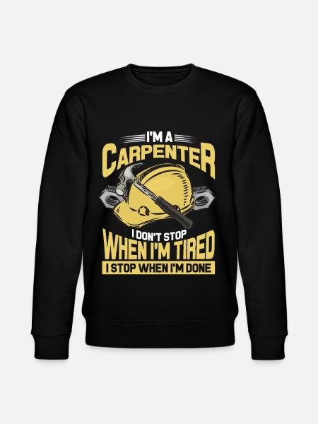 Carpenter carpenter carpenter - Stanley/Stella CHANGER Unisex Organic Sweatshirt - black