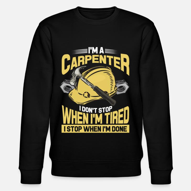 Carpenter carpenter carpenter - Stanley/Stella CHANGER Unisex Organic Sweatshirt - black
