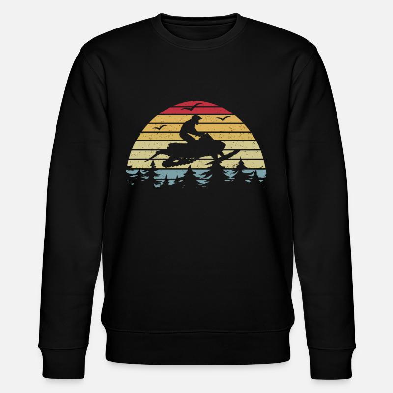 Motoneige Retro Skidoo - Sweat bio CHANGER Stanley/Stella Unisexe - noir