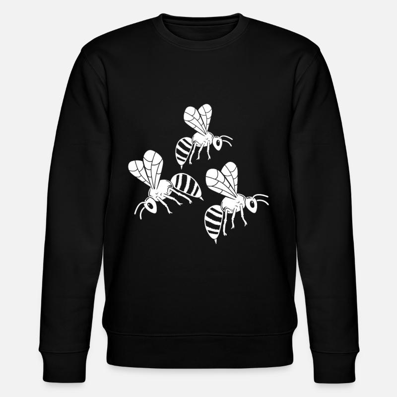 Bees - Stanley/Stella CHANGER Unisex Organic Sweatshirt - black