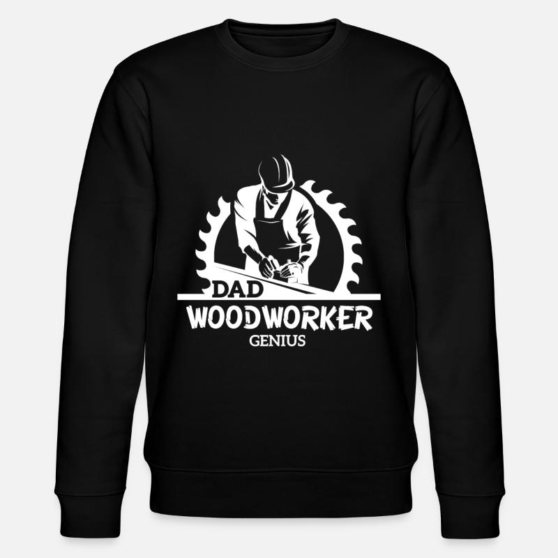 Papa génie du bois - Sweat bio CHANGER Stanley/Stella Unisexe - noir