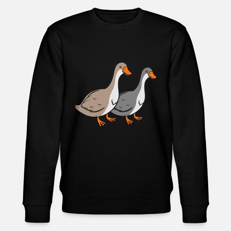 Enten - Stanley/Stella Unisex Bio-Sweatshirt CHANGER  - Schwarz