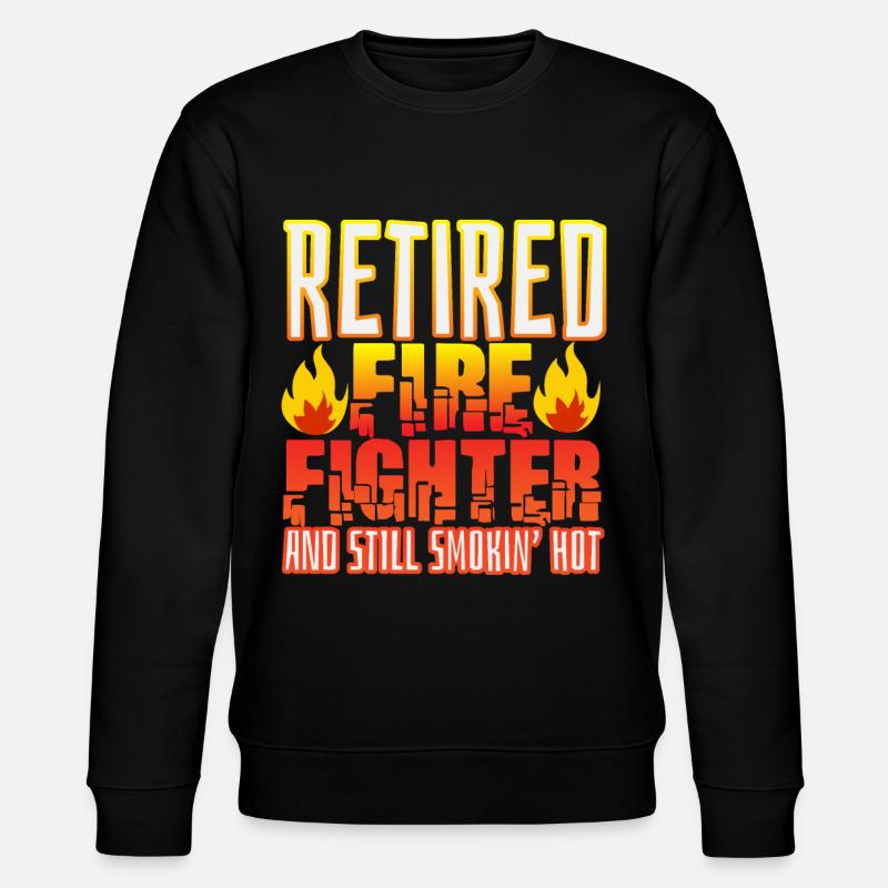 Volunteer fire brigade and firefighter - Stanley/Stella CHANGER Unisex Organic Sweatshirt - black