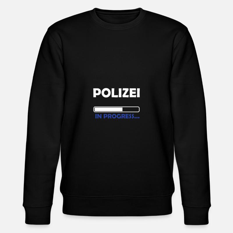 Polizei in progress - Stanley/Stella Unisex Bio-Sweatshirt CHANGER  - Schwarz
