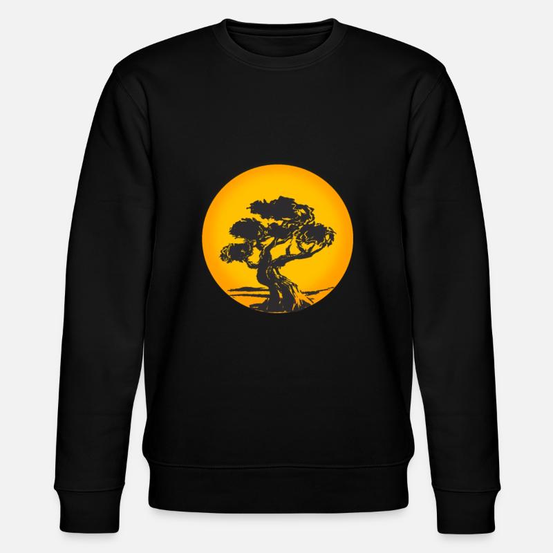 Arbre d'illustration des bonsaïs - Sweat bio CHANGER Stanley/Stella Unisexe - noir