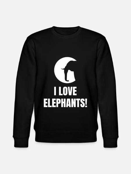 Elephant - Stanley/Stella CHANGER Unisex Organic Sweatshirt - black