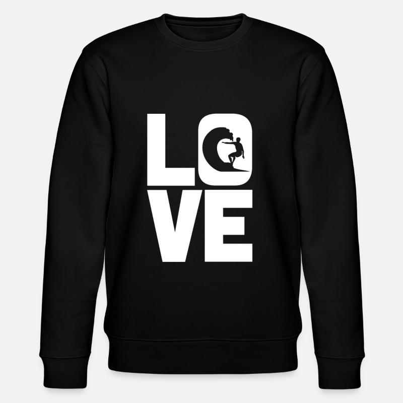 Surfing surfer surfing - Stanley/Stella CHANGER Unisex Organic Sweatshirt - black