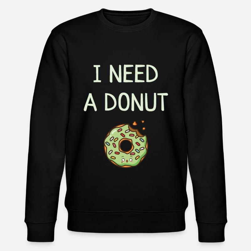 doughnut - Stanley/Stella CHANGER Unisex Organic Sweatshirt - black