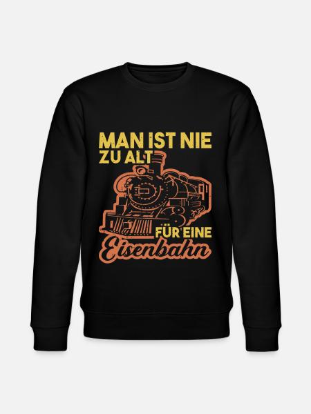 Eisenbahn Fan Modelleisenbahn - Stanley/Stella Unisex Bio-Sweatshirt CHANGER  - Schwarz