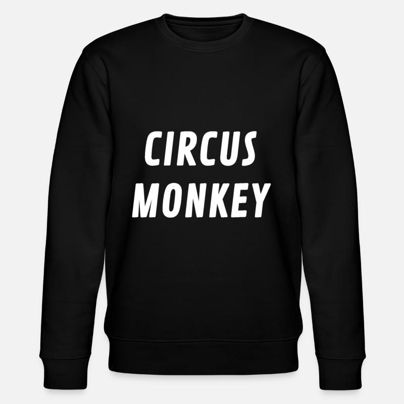 Circus Monkeys - Stanley/Stella CHANGER Unisex Organic Sweatshirt - black