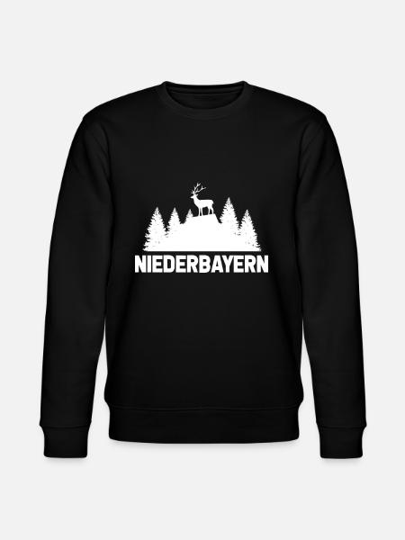 Niederbayern - Stanley/Stella Unisex Bio-Sweatshirt CHANGER  - Schwarz