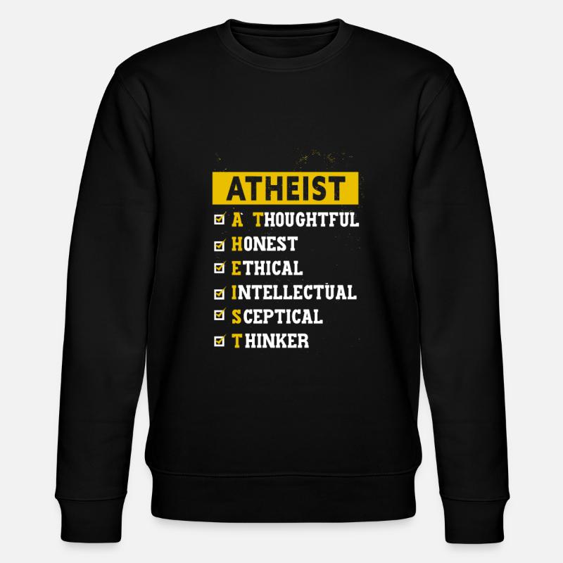 Atheist Design - Stanley/Stella Unisex Bio-Sweatshirt CHANGER - Schwarz