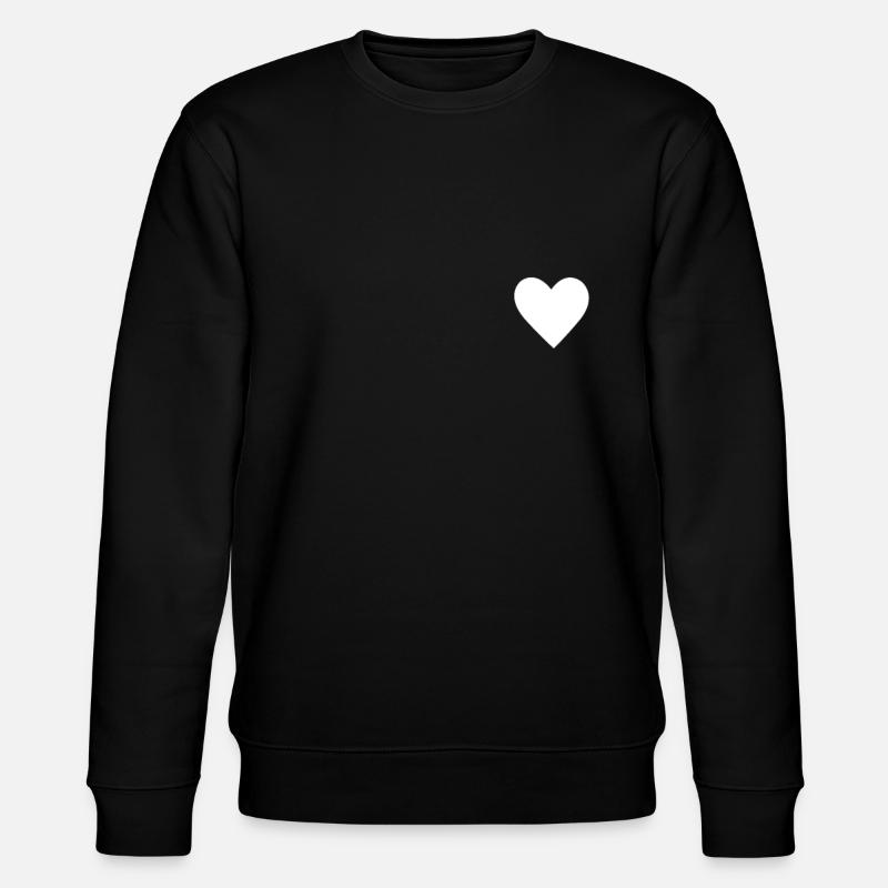 Herz Herzchen - Stanley/Stella Unisex Bio-Sweatshirt CHANGER  - Schwarz