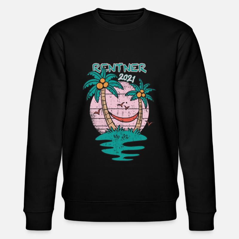 Retirement Pensioner 2021 - Stanley/Stella CHANGER Unisex Organic Sweatshirt - black