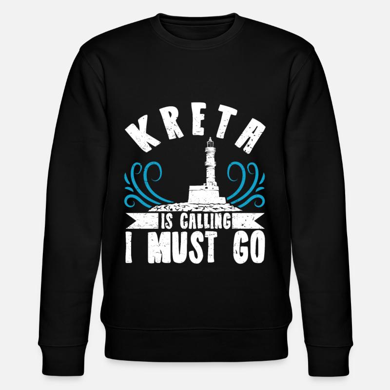 Crète îlot grec - Sweat bio CHANGER Stanley/Stella Unisexe - noir