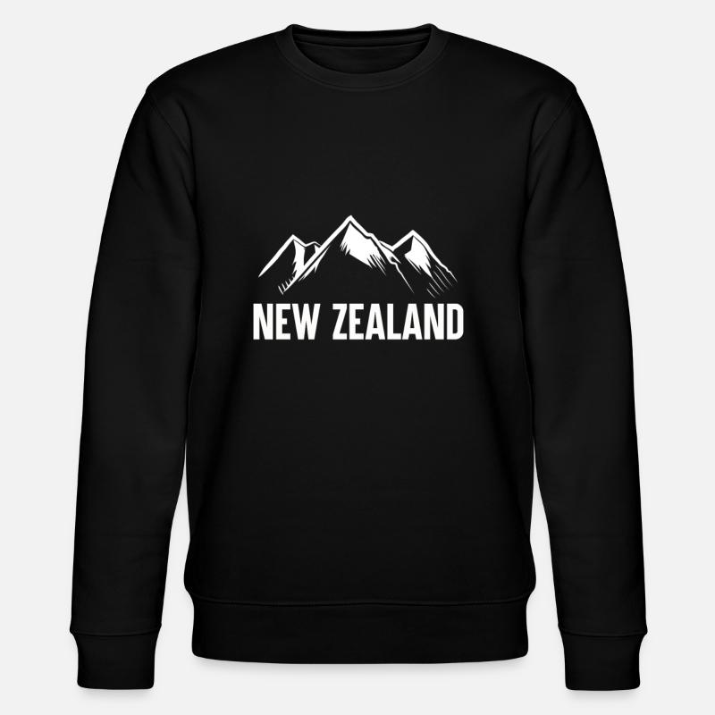 Berge Neuseeland - Stanley/Stella Unisex Bio-Sweatshirt CHANGER  - Schwarz