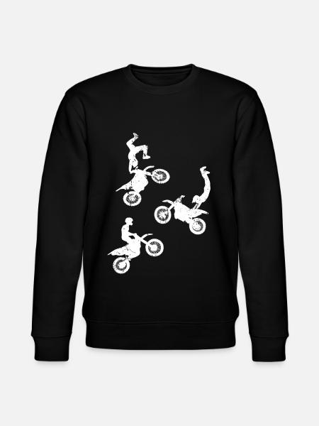 Motocross Dirt Bike Børn - Stanley/Stella økologisk unisex-sweatshirt CHANGER  - sort