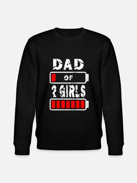 Papa de 2 filles - Sweat bio CHANGER Stanley/Stella Unisexe - noir