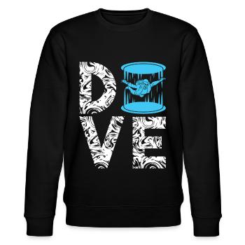 Dive Skydiving Skydiver - Stanley/Stella CHANGER Unisex Organic Sweatshirt - black - Front - Nik (191cm) & Marisol (170cm)