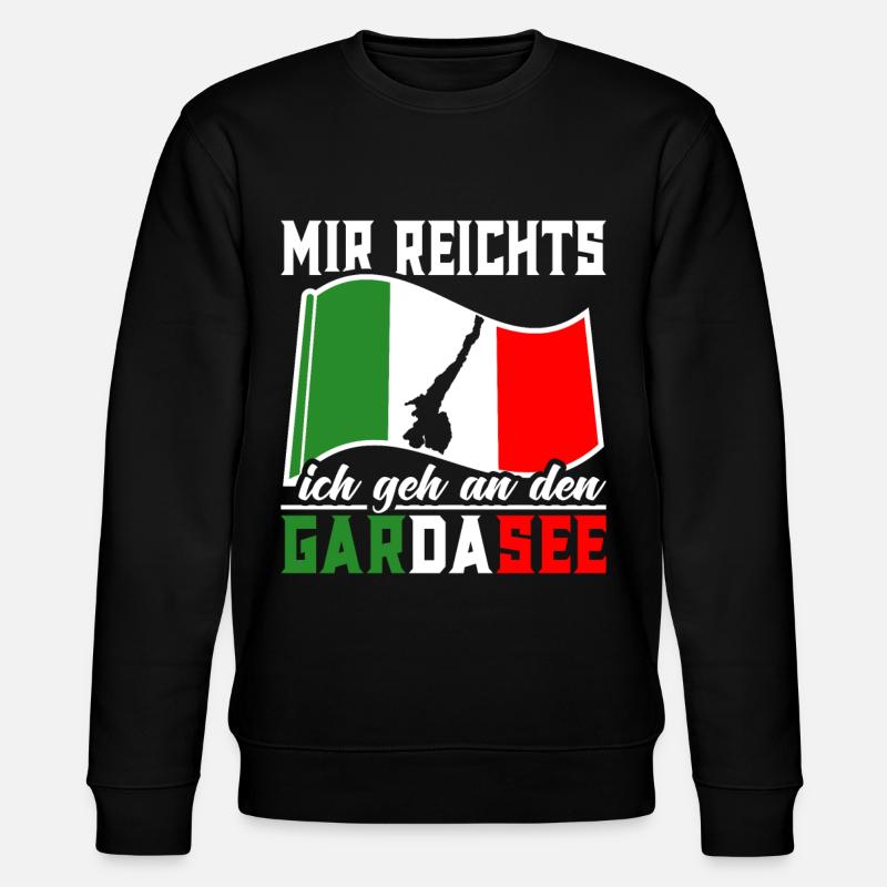 Gardasee Italien Urlaub - Stanley/Stella Unisex Bio-Sweatshirt CHANGER  - Schwarz
