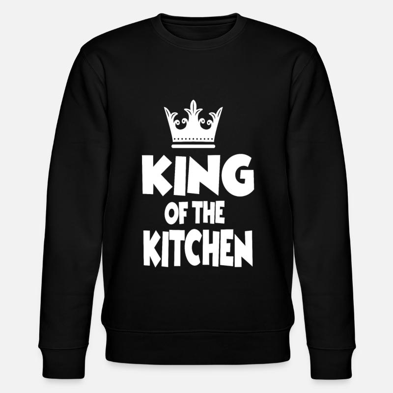 King Of The Kitchen - Stanley/Stella Unisex Bio-Sweatshirt CHANGER  - Schwarz