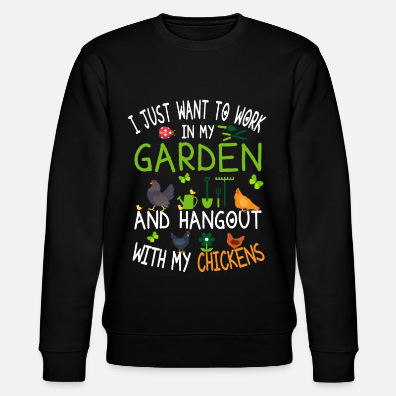 Chicken Gardener - Stanley/Stella CHANGER Unisex Organic Sweatshirt - black